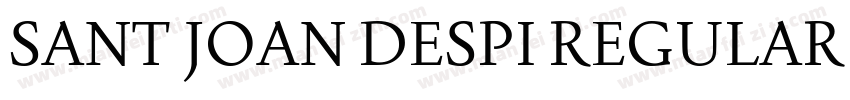 SANT JOAN DESPI REGULAR REG字体转换